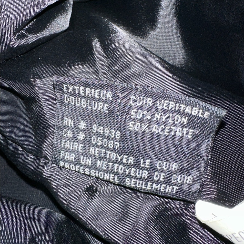 Kenneth Cole Vintage Black Leather Zip Jacket Thinsulate Lining Size XL X-Large - Picture 10 of 10